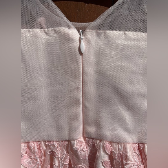 American Princess Size 4 Layered Lacy Dress Pink Easter Pink Graduation NWT - Picture 6 of 14